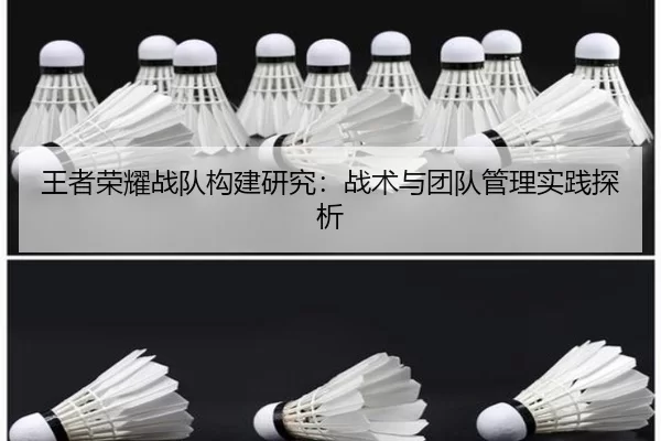 王者荣耀战队构建研究：战术与团队管理实践探析